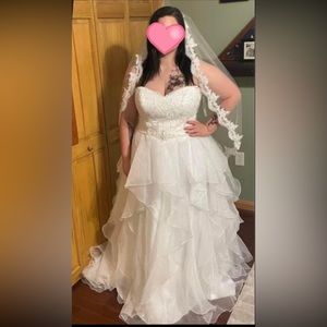 Size 16 David’s bridal wedding dress